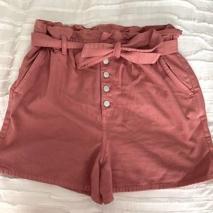 Pink Paper Bag Shorts size L